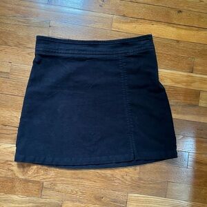 everlane moleskin cotton skirt black size 12